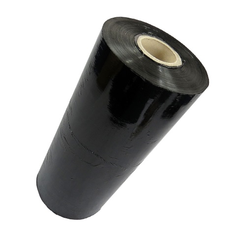 1 x Roll of Power-Pre Black Machine Pallet Stretch Wrap 500mm x